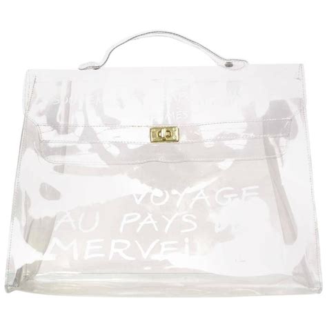 hermes clear purse